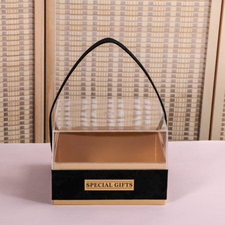 G10 صندوق مربع داير مخمل مع يد